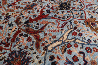 155 x 233 cm | Bidjar Afghan Tribal Hand Knotted Veg Dye Wool Carpet
