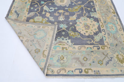 216 x 306 cm | Oushak Afghan Tribal Hand Knotted Natural Veg Dye Wool Carpet