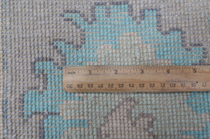 216 x 306 cm | Oushak Afghan Tribal Hand Knotted Natural Veg Dye Wool Carpet