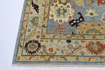 205 x 298 cm | Oushak Afghan Tribal Hand Knotted Natural Veg Dye Wool Carpet
