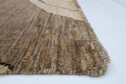 165 x 233 cm | Art Afghan Tribal Hand Knotted Veg Dye Wool Carpet