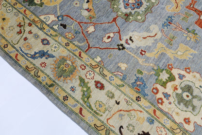205 x 298 cm | Oushak Afghan Tribal Hand Knotted Natural Veg Dye Wool Carpet