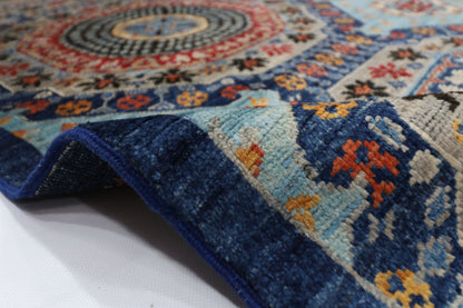 200 x 294 cm | Mamluk Afghan Tribal Hand Knotted Natural Veg Dye Wool Carpet