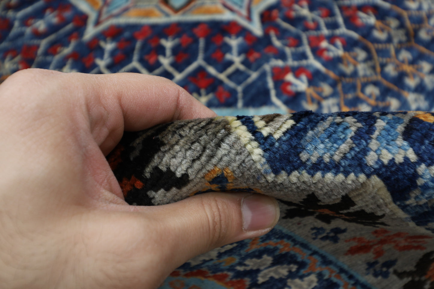 200 x 294 cm | Mamluk Afghan Tribal Hand Knotted Natural Veg Dye Wool Carpet