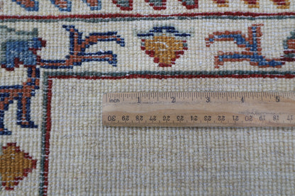 208 x 295 cm | Sultani Afghan Tribal Hand Knotted Natural Veg Dye Wool Carpet