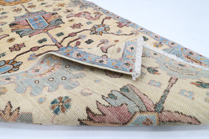 75 x 182 cm | Beige Runner Rug Afghan Hand Knotted Veg Dye Wool carpet