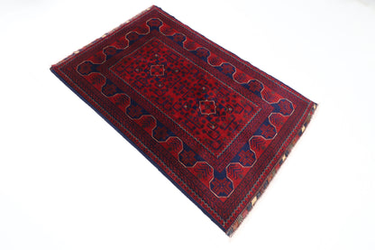 101 x 153 cm | Khamiyab Area Rug Afghan Hand Knotted Veg Dye Wool carpet