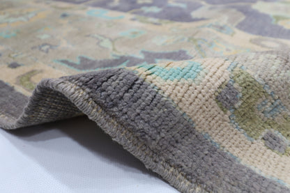 215 x 300 cm | Oushak Afghan Tribal Hand Knotted Natural Veg Dye Wool Carpet