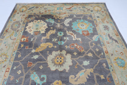 209 x 300 cm | Oushak Afghan Tribal Hand Knotted Natural Veg Dye Wool Carpet