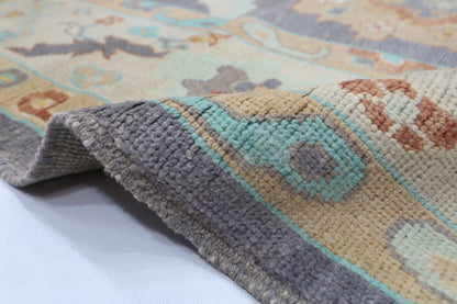 209 x 300 cm | Oushak Afghan Tribal Hand Knotted Natural Veg Dye Wool Carpet