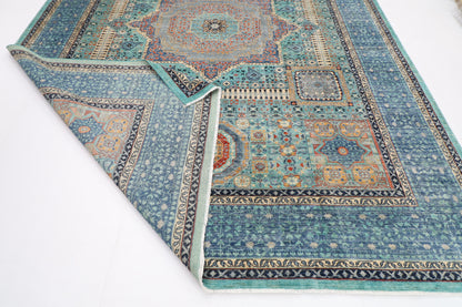 271 x 370 cm | Traditional Mamluk Area Rug Afghan Hand Knotted veg Dye Wool carpet