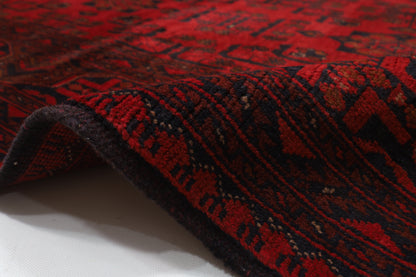 299 x 394 cm | Large Bokhara Red Area Rug Afghan Hand Knotted Wool carpet