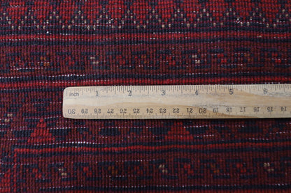 299 x 394 cm | Large Bokhara Red Area Rug Afghan Hand Knotted Wool carpet