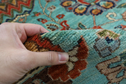 306 x 422 cm | Traditional Floral Area Rug Afghan Hand Knotted veg Dye Wool carpet