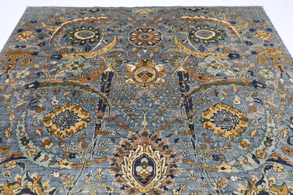 247 x 295 cm | Bidjar Gray Area Rug Afghan Hand Knotted Veg Dye Wool carpet