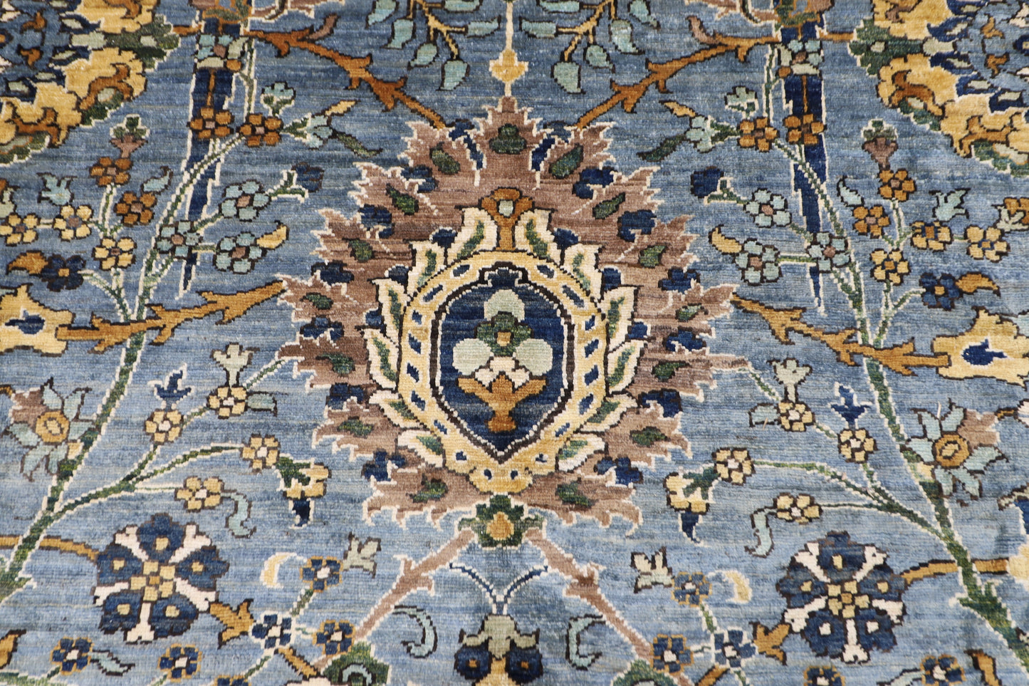 247 x 295 cm | Bidjar Gray Area Rug Afghan Hand Knotted Veg Dye Wool carpet