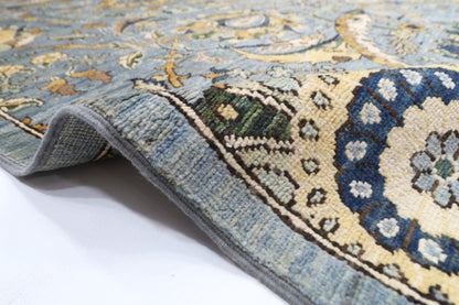 247 x 295 cm | Bidjar Gray Area Rug Afghan Hand Knotted Veg Dye Wool carpet