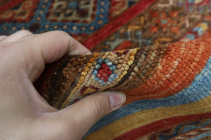 105 x 152 cm | Khorjun Afghan Tribal Hand Knotted Natural Veg Dye Wool Carpet
