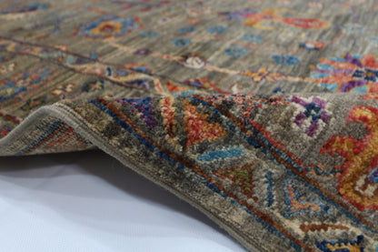 105 x 145 cm | Sultani Afghan Tribal Hand Knotted Natural Veg Dye Wool Carpet