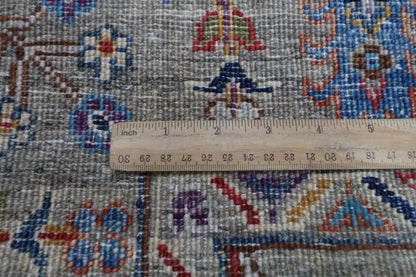 105 x 145 cm | Sultani Afghan Tribal Hand Knotted Natural Veg Dye Wool Carpet