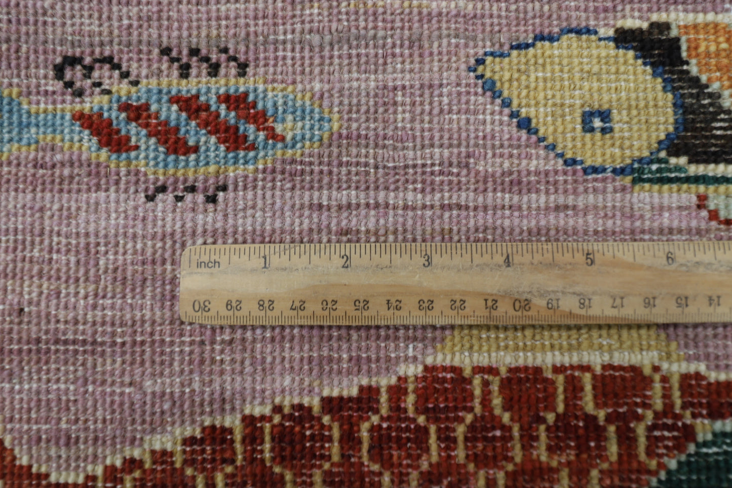 204 x 300 cm | Oriental Fish Pink Area Rug Afghan Hand Knotted Veg Dye Wool carpet