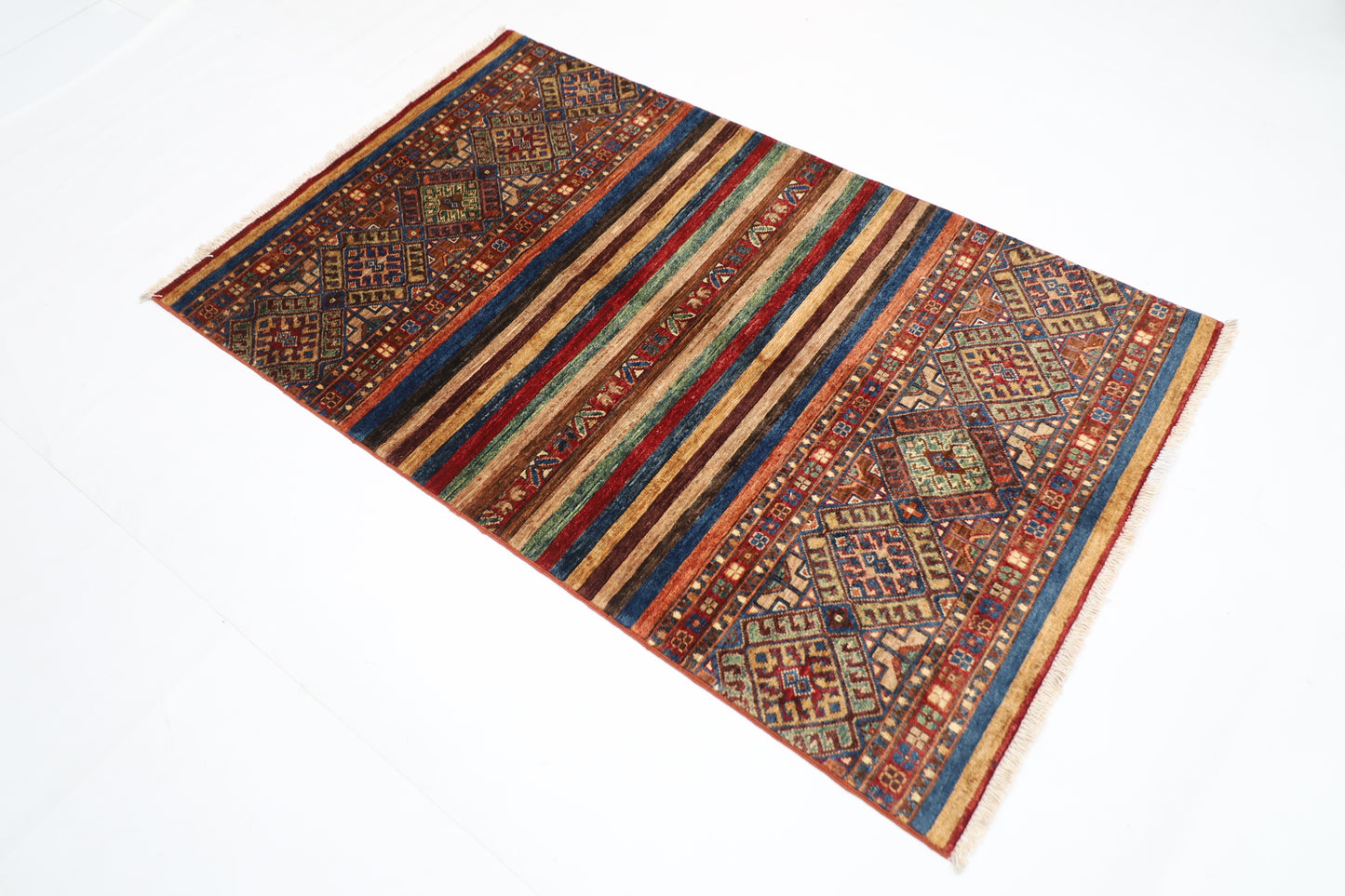 102 x 162 cm | Khorjun Afghan Hand Knotted Carpet