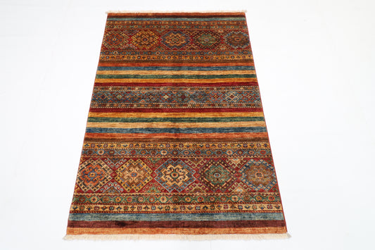 102 x 149 cm | Khorjun Afghan Hand Knotted Carpet