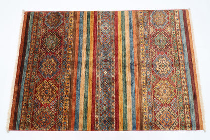 102 x 149 cm | Khorjun Afghan Hand Knotted Carpet