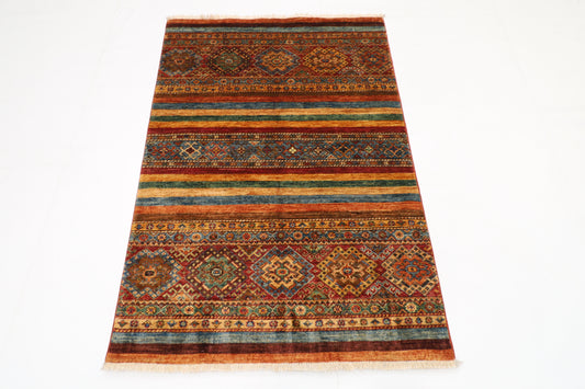 103 x 149 cm | Khorjun Afghan Hand Knotted Carpet