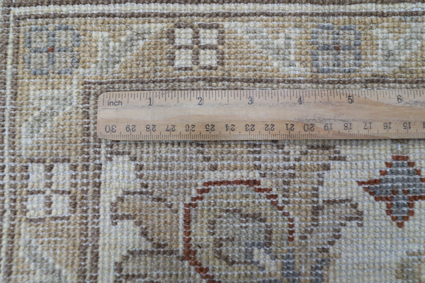 268 x 357 cm | Oriental Floral Beige Area Rug Afghan Hand Knotted Veg Dye Wool carpet