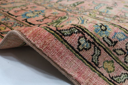 302 x 415 cm | Large Bidjar Pink Area Rug Afghan Hand Knotted veg Dye Wool carpet