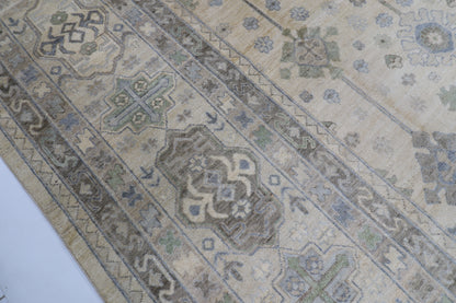 430 x 610 cm | Khotan Beige Area Rug Afghan Hand Knotted Veg Dye Wool carpet