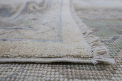 430 x 610 cm | Khotan Beige Area Rug Afghan Hand Knotted Veg Dye Wool carpet