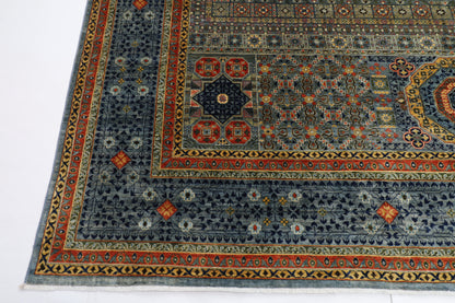 310 x 424 cm | Oriental Mamluk Fine Gray Area Rug Afghan Hand Knotted Veg Dye Wool carpet