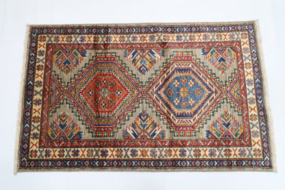 83 x 134 cm | Kazak Afghan Hand Knotted Carpet