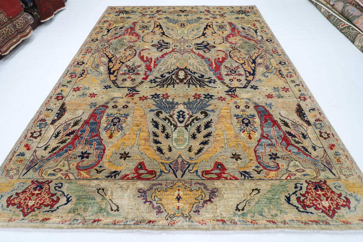272 x 363 cm | Kawros Area Rug Afghan Hand Knotted Veg Dye Wool carpet