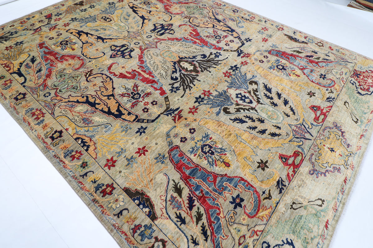 272 x 363 cm | Kawros Area Rug Afghan Hand Knotted Veg Dye Wool carpet