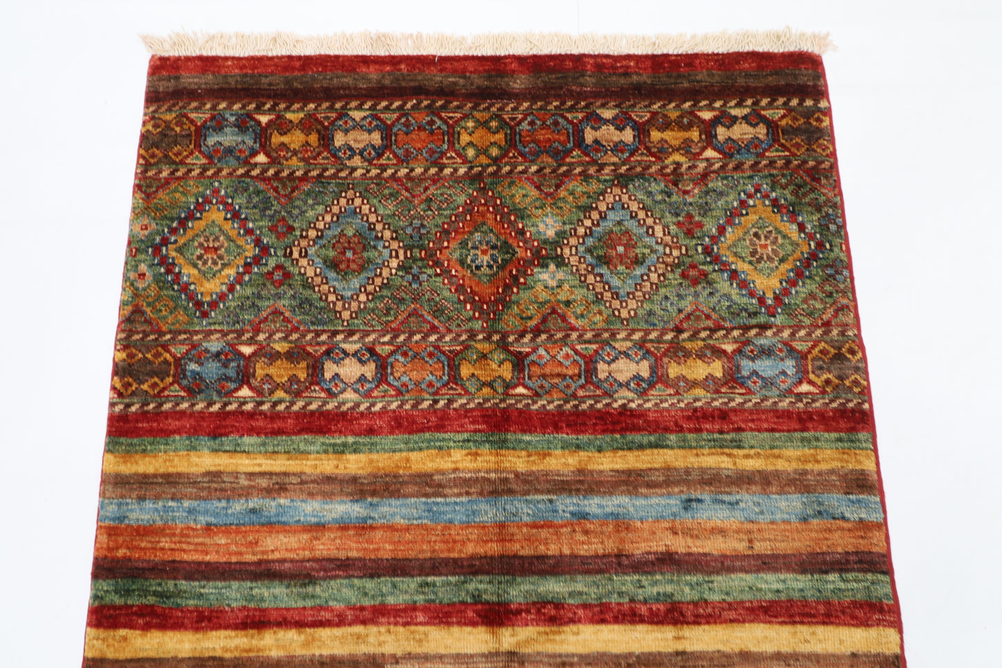85 x 123 cm | Khorjun Afghan Hand Knotted Carpet