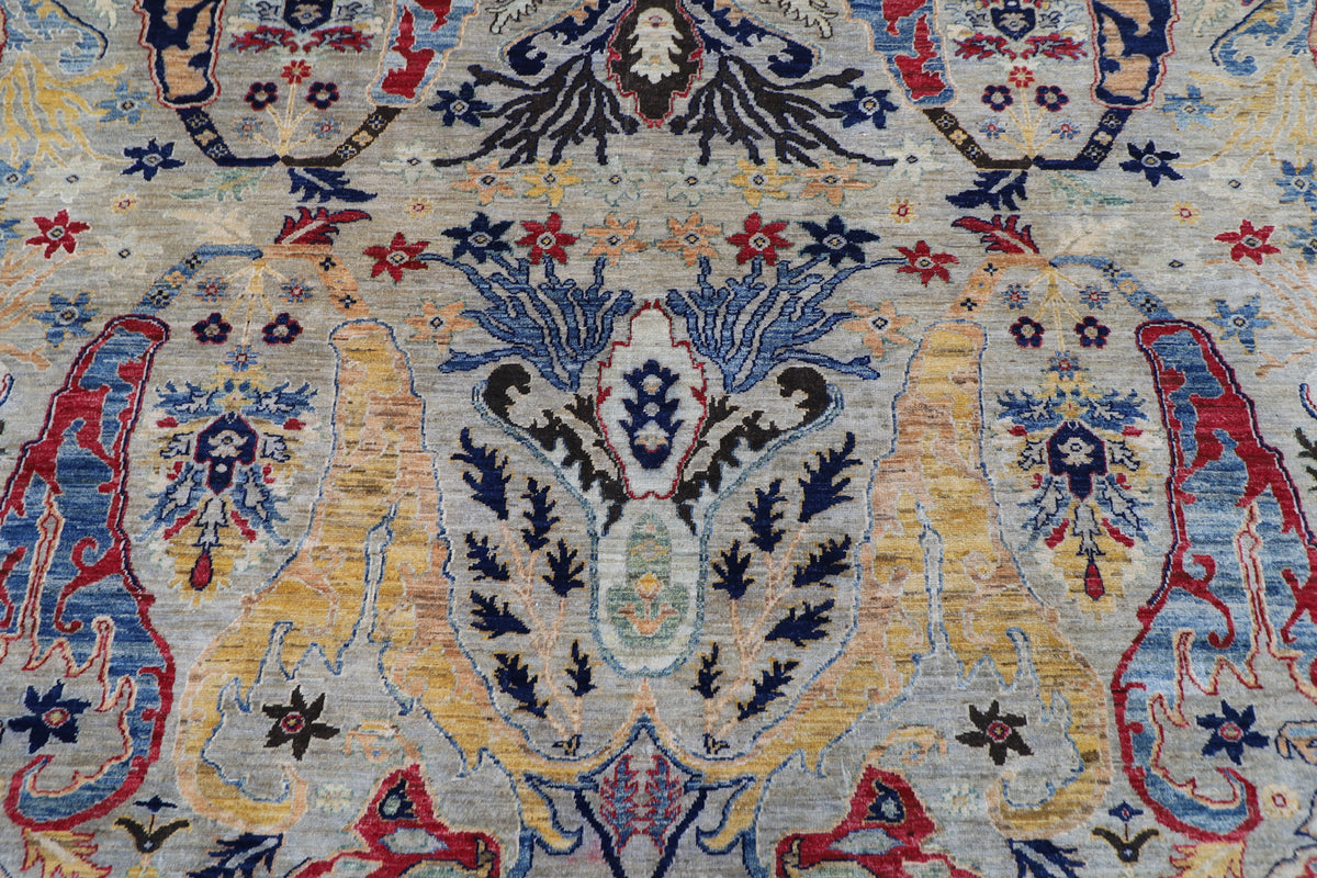 272 x 363 cm | Kawros Area Rug Afghan Hand Knotted Veg Dye Wool carpet
