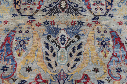 272 x 363 cm | Kawros Area Rug Afghan Hand Knotted Veg Dye Wool carpet