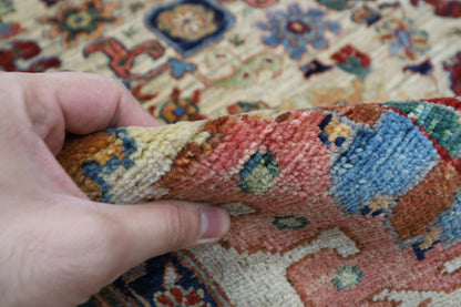 244 x 318 cm | Oriental Bidjar Beige Green Area Rug Afghan Hand Knotted Veg Dye Wool carpet