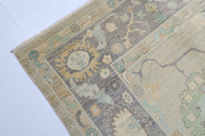 307 x 418 cm | Oushak Afghan Tribal Hand Knotted Natural Veg Dye Wool Carpet