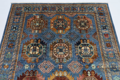156 x 200 cm | Ersari Afghan Tribal Hand Knotted Natural Veg Dye Wool Carpet