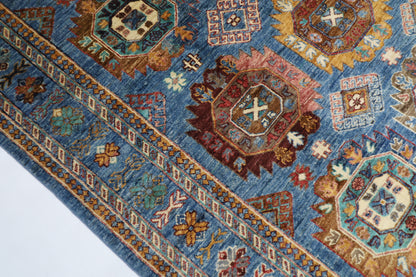 156 x 200 cm | Ersari Afghan Tribal Hand Knotted Natural Veg Dye Wool Carpet