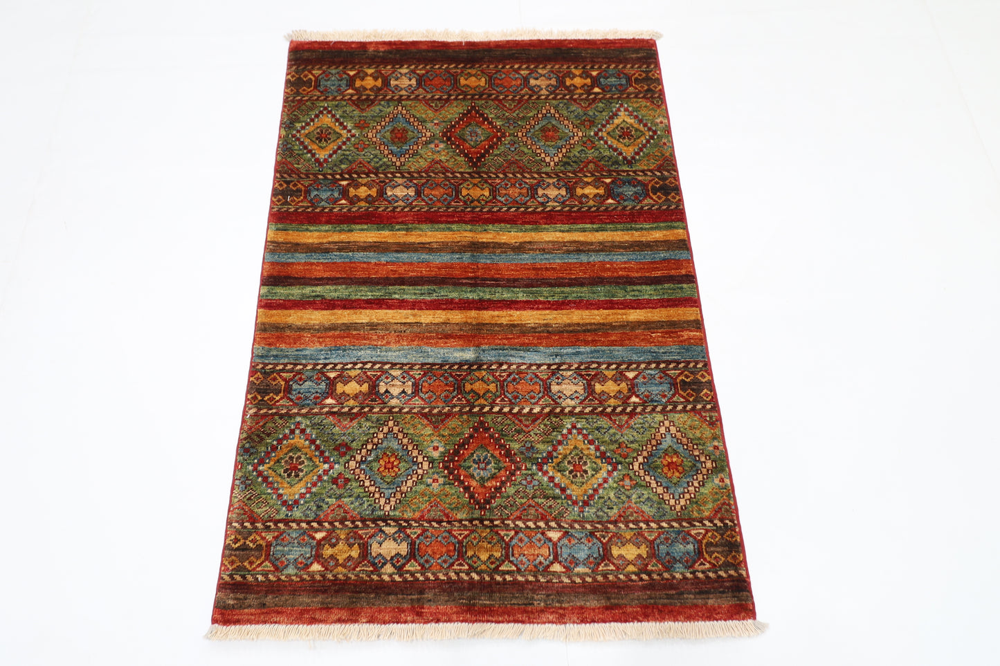 82 x 120 cm | Khorjun Afghan Tribal Hand Knotted Carpet