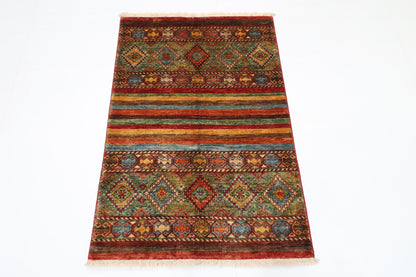 82 x 120 cm | Khorjun Afghan Tribal Hand Knotted Carpet