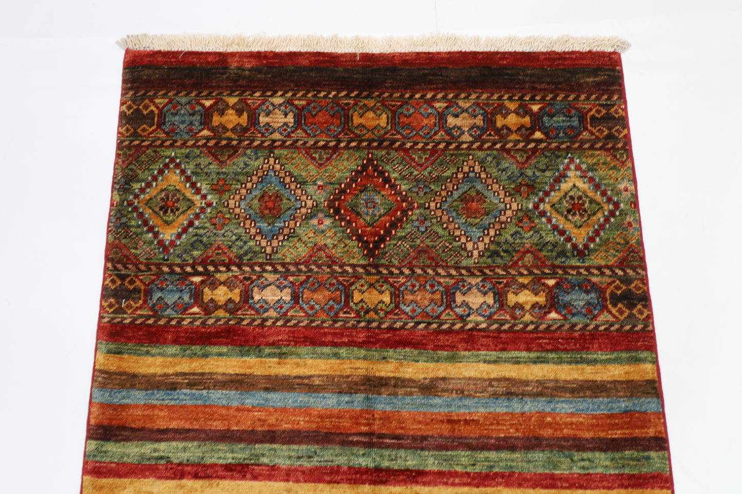 82 x 120 cm | Khorjun Afghan Tribal Hand Knotted Carpet