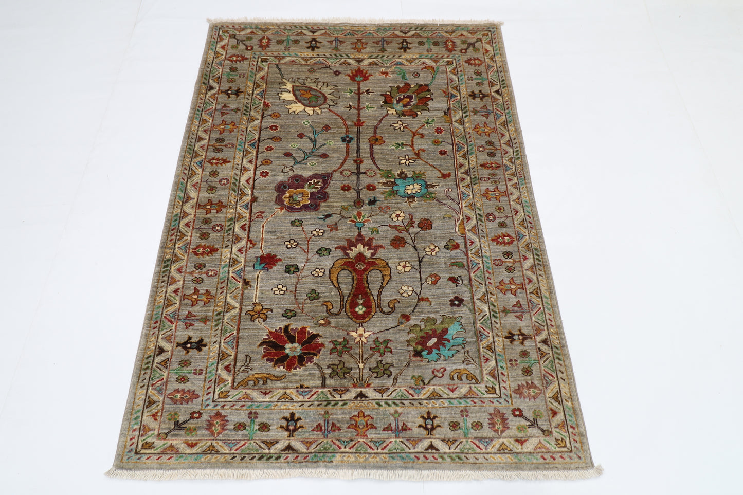 110 x 150 cm | Sultani Afghan Tribal Hand Knotted Carpet