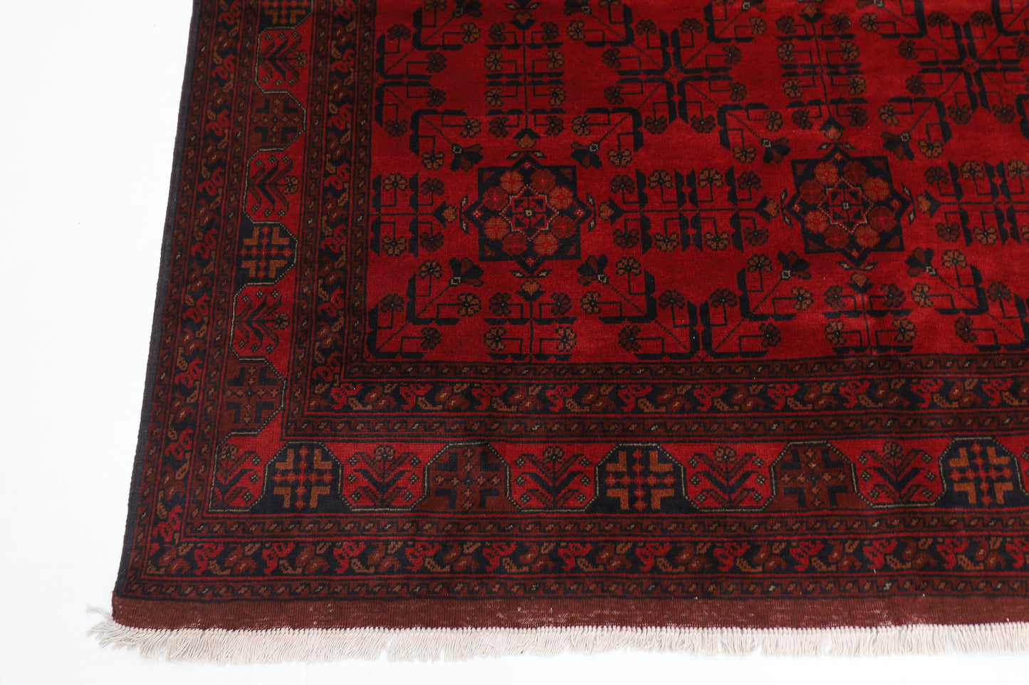 203 x 306 cm | Khal Mohammadi Afghan Tribal Hand Knotted Wool Carpet