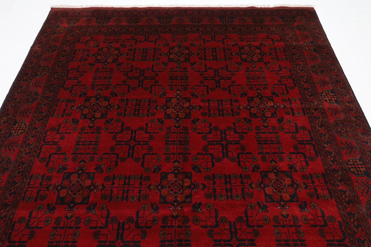 203 x 306 cm | Khal Mohammadi Afghan Tribal Hand Knotted Wool Carpet